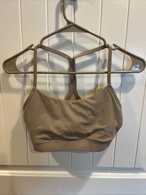 Everyday Seamless Strappy Sports Bralette — Taupe